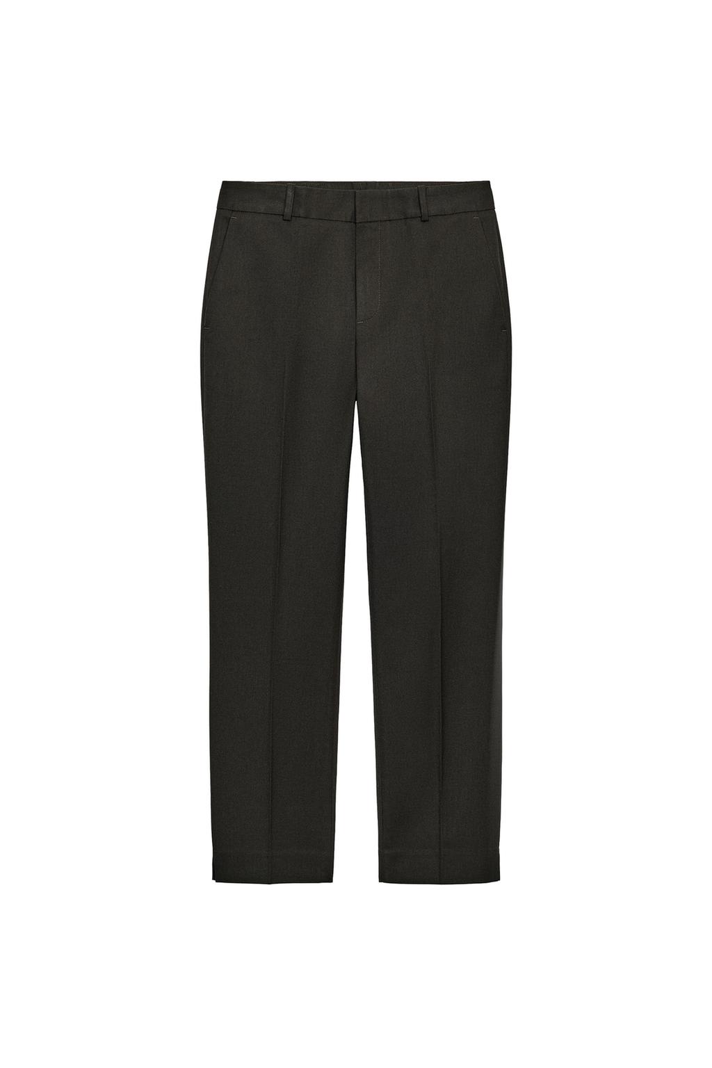 LOW-RISE CROPPED TROUSERS
