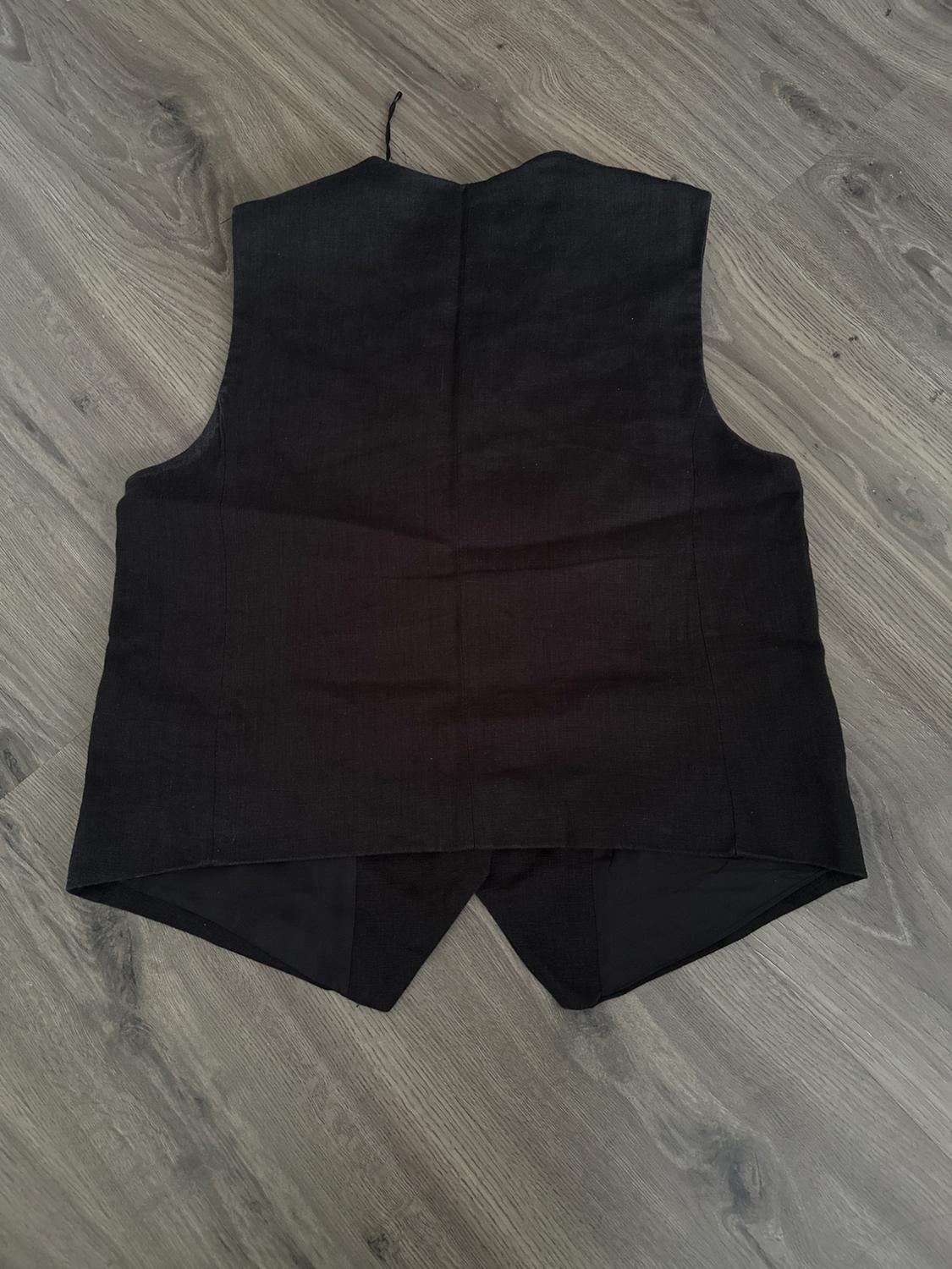 TAILORED LINEN BLEND WAISTCOAT - Image 3