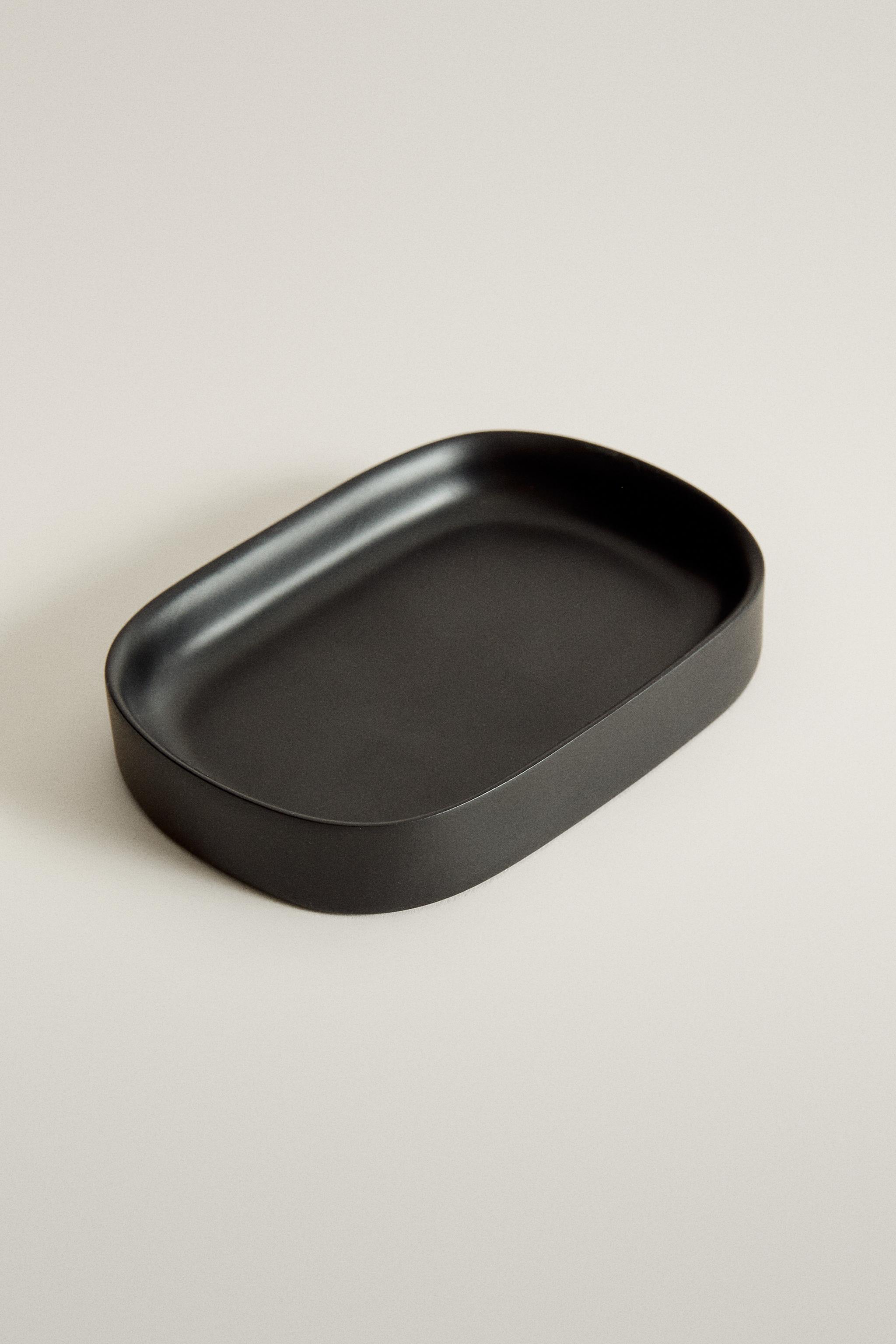 PORTE-SAVON RÉSINE NOIR
