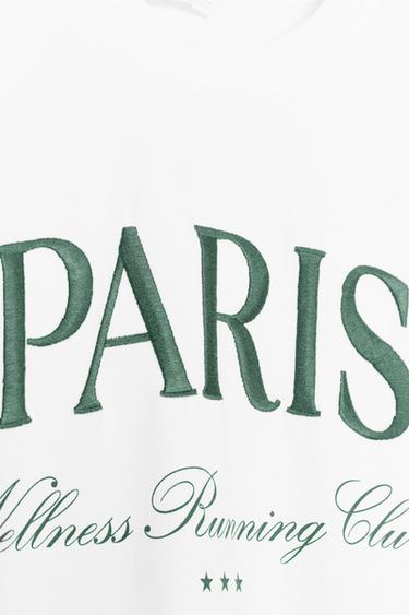 EMBROIDERED SLOGAN T-SHIRT - white by Zara - Image 5