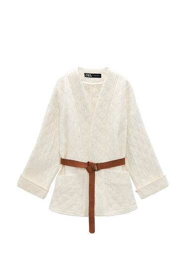 BELTED PUFFER JACKET