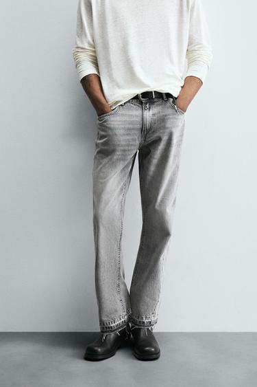 FLARE FIT JEANS - Grey by Zara