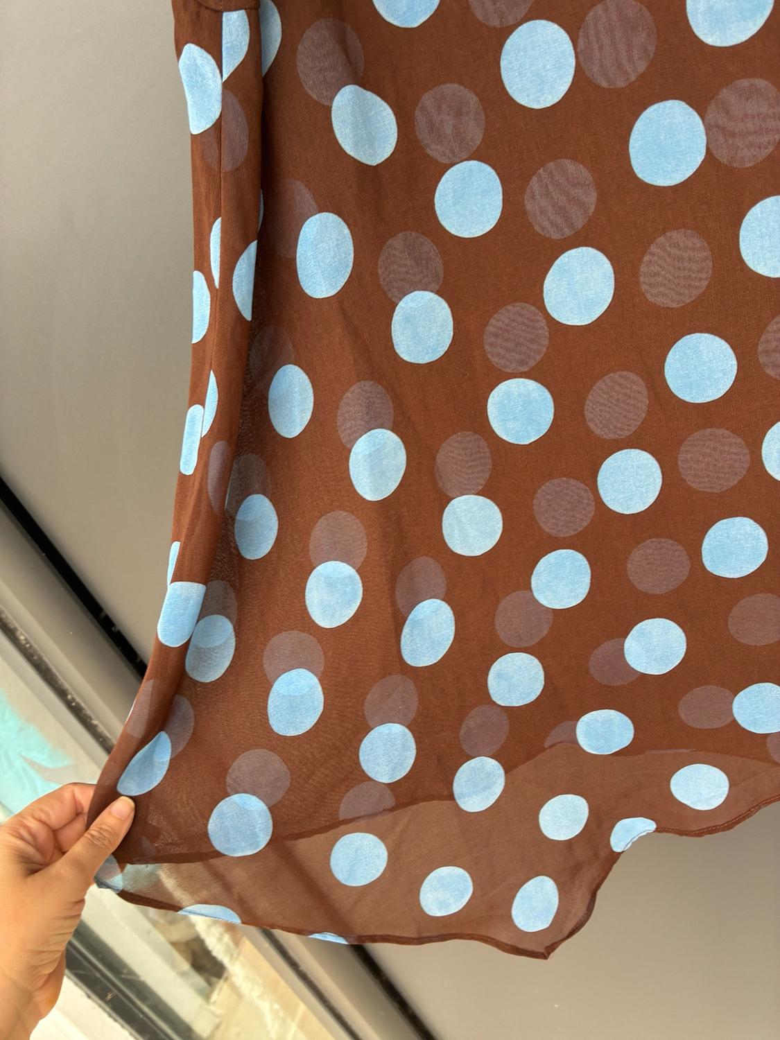 POLKA DOT ASYMMETRIC SKIRT - Image 3