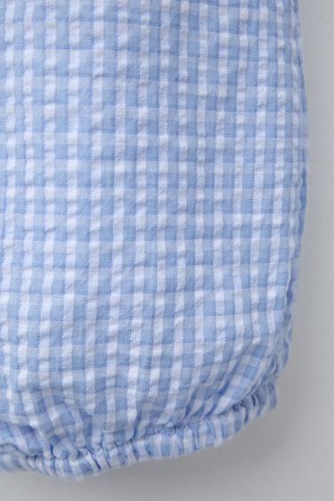 BARBOTEUSE À CARREAUX VICHY - Bleu de Zara - Image 3