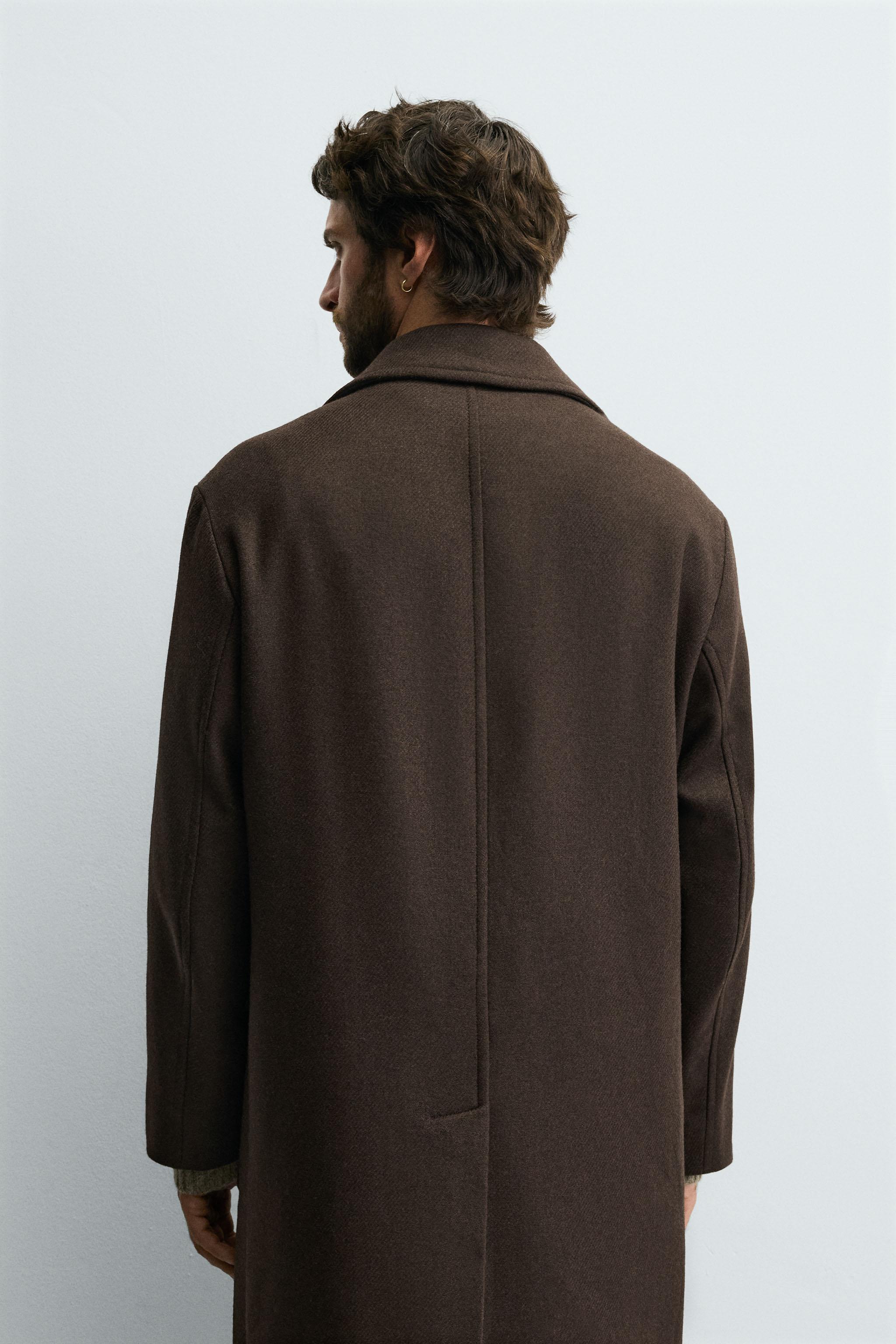 MANTEAU RELAXED FIT AVEC LAINE