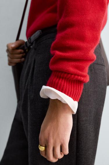WOOL - CASHMERE JUMPER LIMITED EDITION - Red by Zara - Image 6