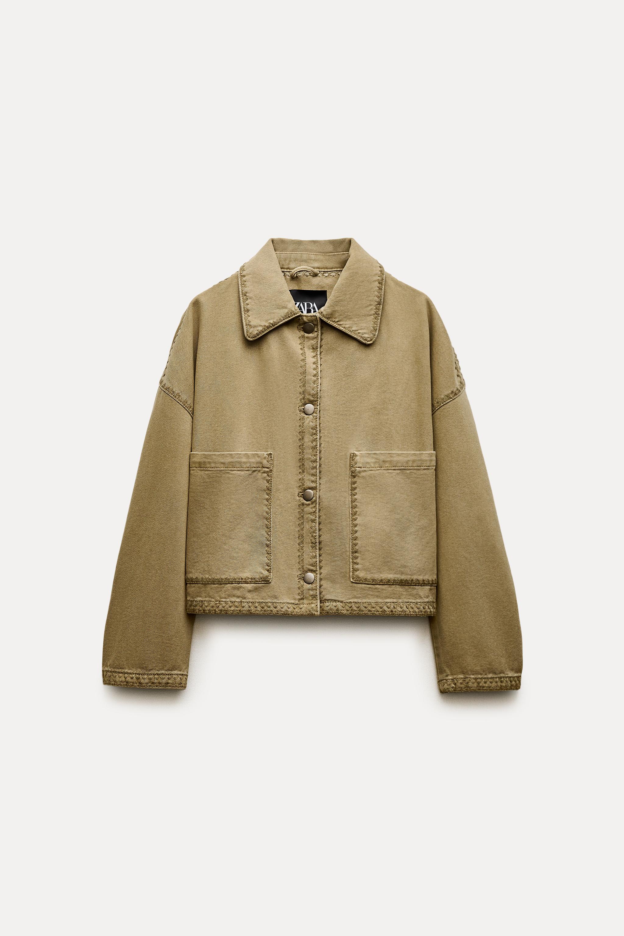 OVERSHIRT WITH TOPSTITCHING ZW COLLECTION - Greenish | ZARA United