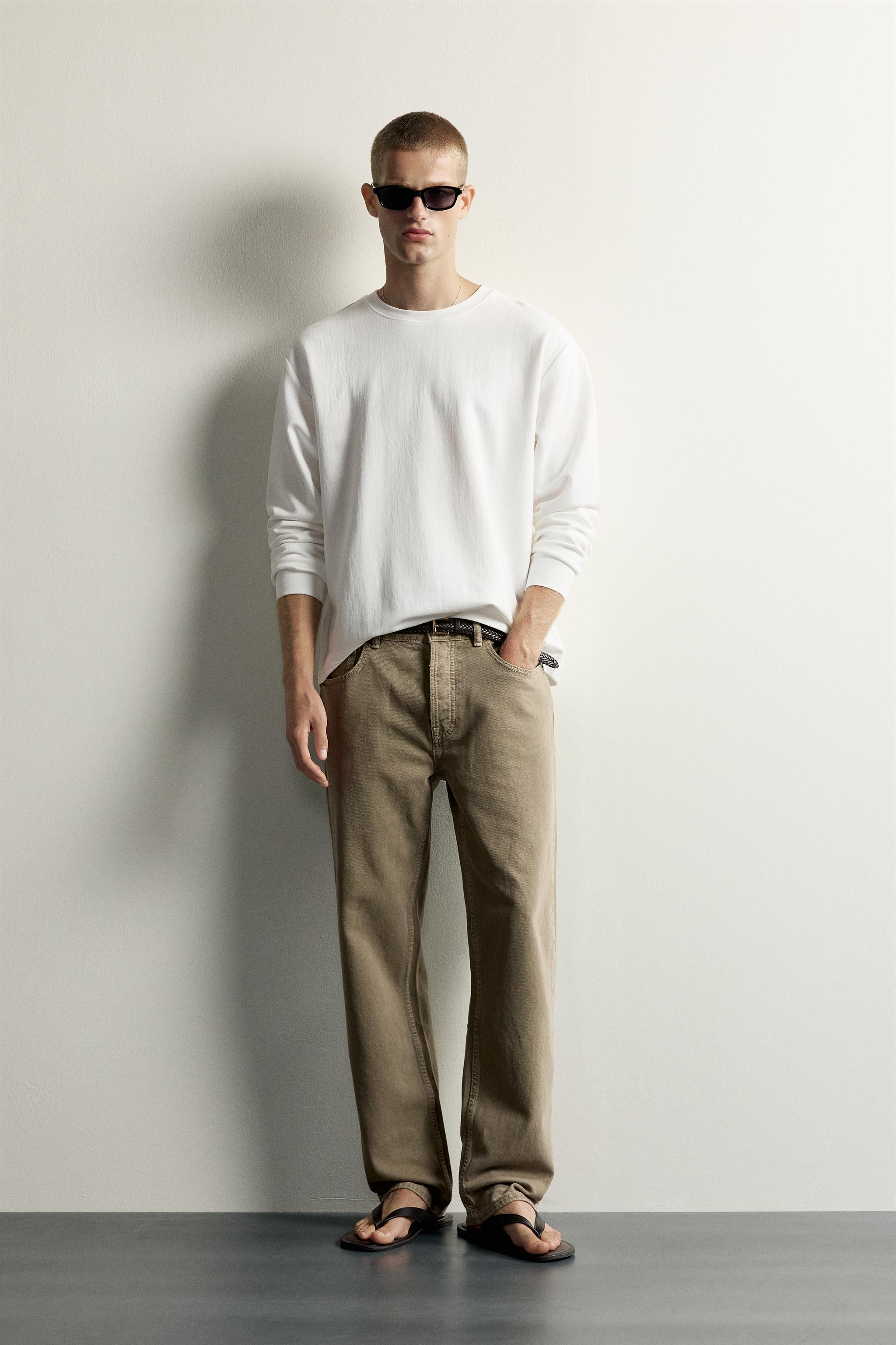 Zara RELAXED FIT DOKULU T-SHIRT