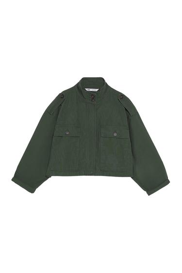 CROPPED JACKET WITH POCKETS