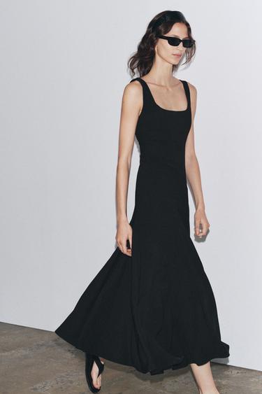 Zara MIDI HALJINA ZW COLLECTION – Crna