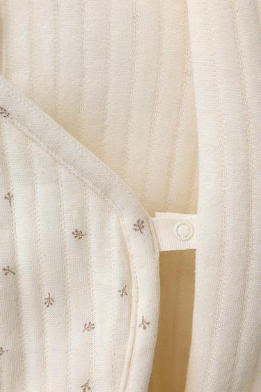 TWIG PRINT QUILTED ONE-PIECE SUIT - Ecru de Zara - Image 3