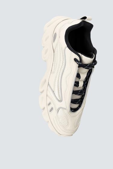 CHUNKY SOLE SNEAKERS - White by Zara - Image 3