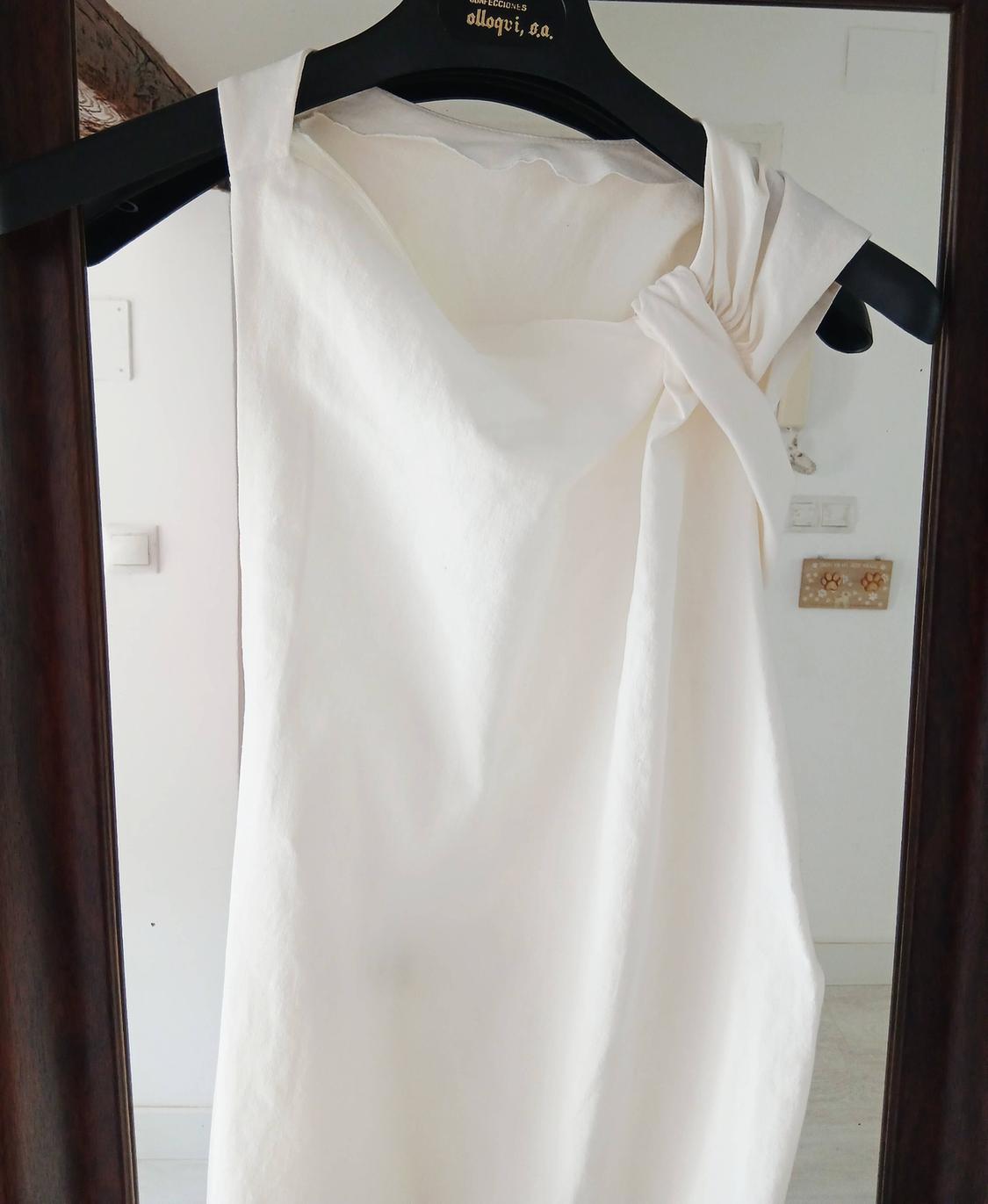 LINEN BLEND KNOT DRESS ZW COLLECTION - Image 3