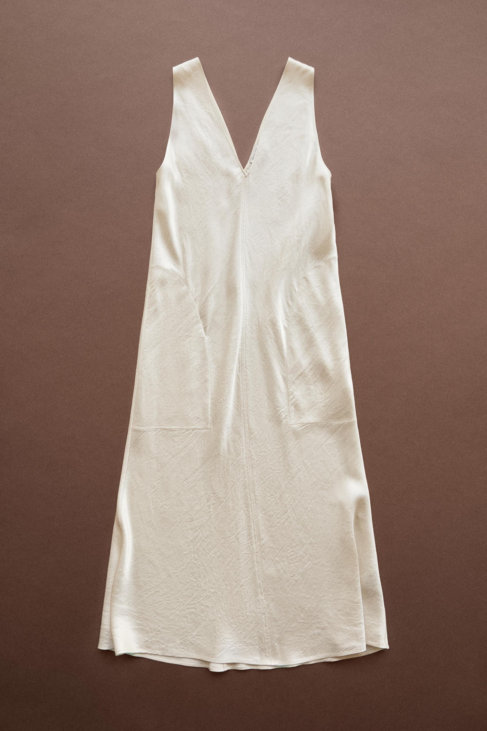 Satin flowing midi dress - STUDIO — 318