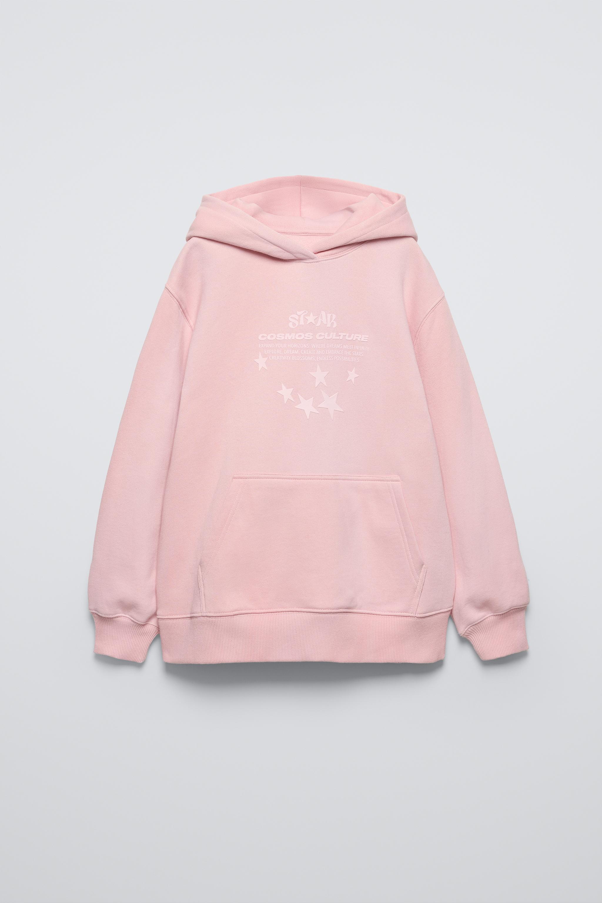 SLOGAN PRINT HOODIE - Pink | ZARA South Africa