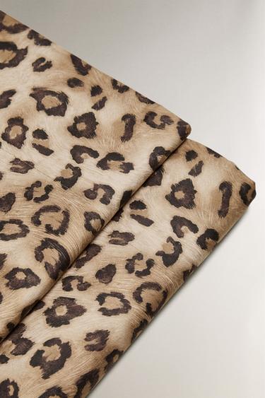 ANIMAL PRINT SATEEN FLAT SHEET - Leopard by Zara - Image 3