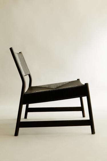 FAUTEUIL BOIS ET CUIR TRESSÉ - Marron foncé de Zara - Image 6