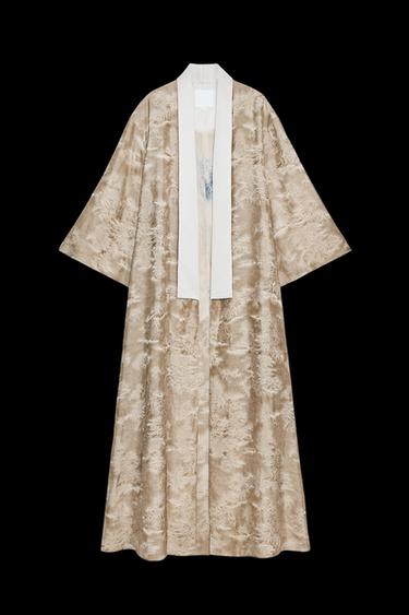 ABRIGO ESTAMPADO ZW COLLECTION - Beige de Zara - Imagen 0
