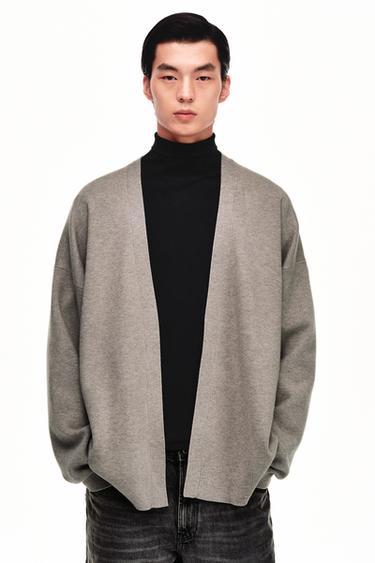 Zara 開襟衫 - 斑紋灰色