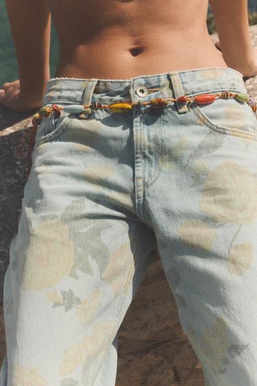 CEINTURE-LACET À PIÈCES EN CÉRAMIQUE - Orange de Zara - Image 1
