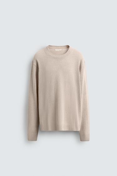 СВИТЕР RELAXED FIT СТРУКТУРНЫЙ — ЭКРЮ от Zara