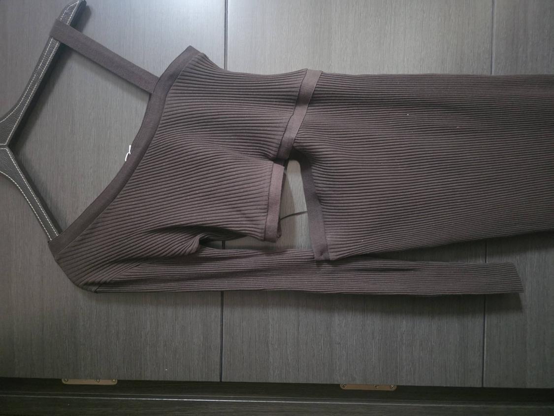 RIBBED MIDI DRESS - Image 2