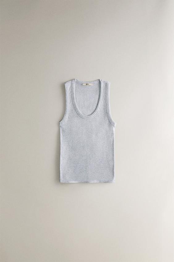 Pull Zara Femme En Coton Gris, Manches Longues, Taille M (très Bon état)