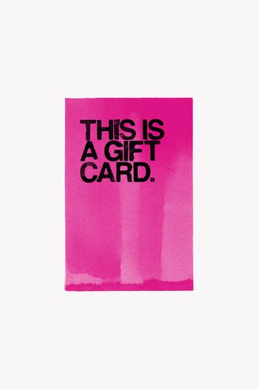GIFT CARD (PHYSICAL) - Pink by Zara
