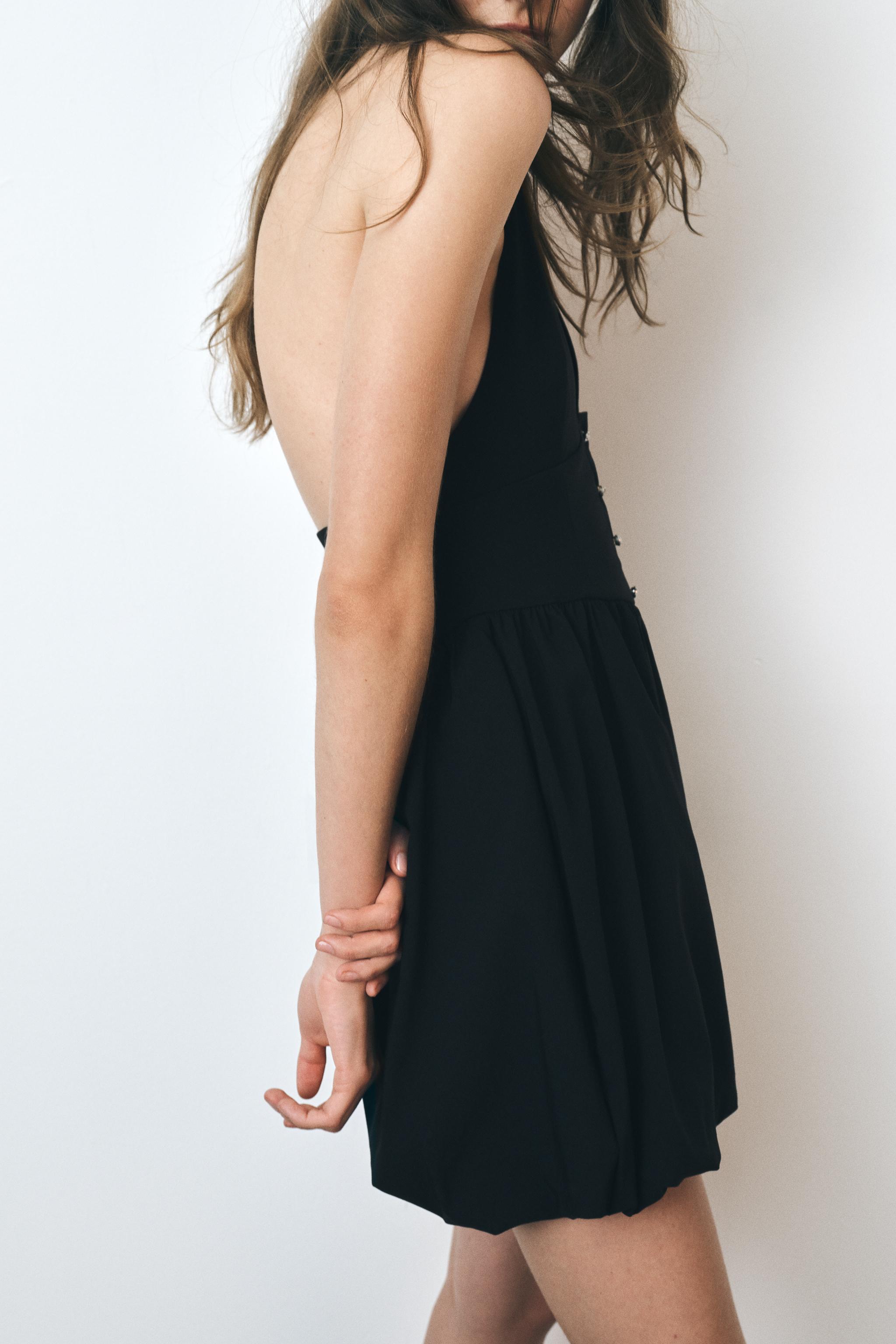 BALLOON MINI DRESS - Black | ZARA United States BALLOON MINI DRESS - Black | ZARA United States