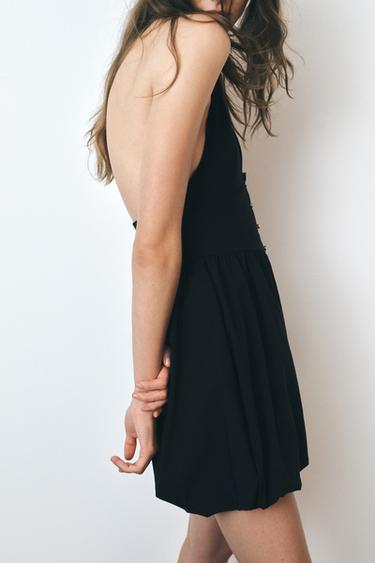 BALLOON MINI DRESS - Black by Zara - Image 2