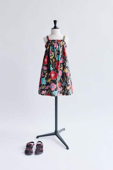 LIBERTYプリント フラワープリントワンピースライトリラZaraのLIBERTYプリント フラワープリントワンピース - ライトリラ 
