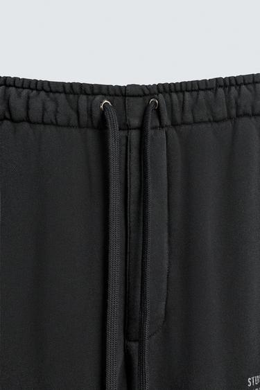 Zara WIDE FIT JOGGER PANTS X SR_A - Black