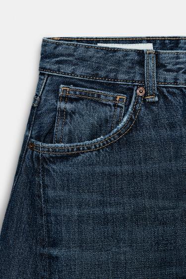 HIGH-WAIST TRF OVERSIZE BALLOON JEANS - Navy blue by Zara - Image 8