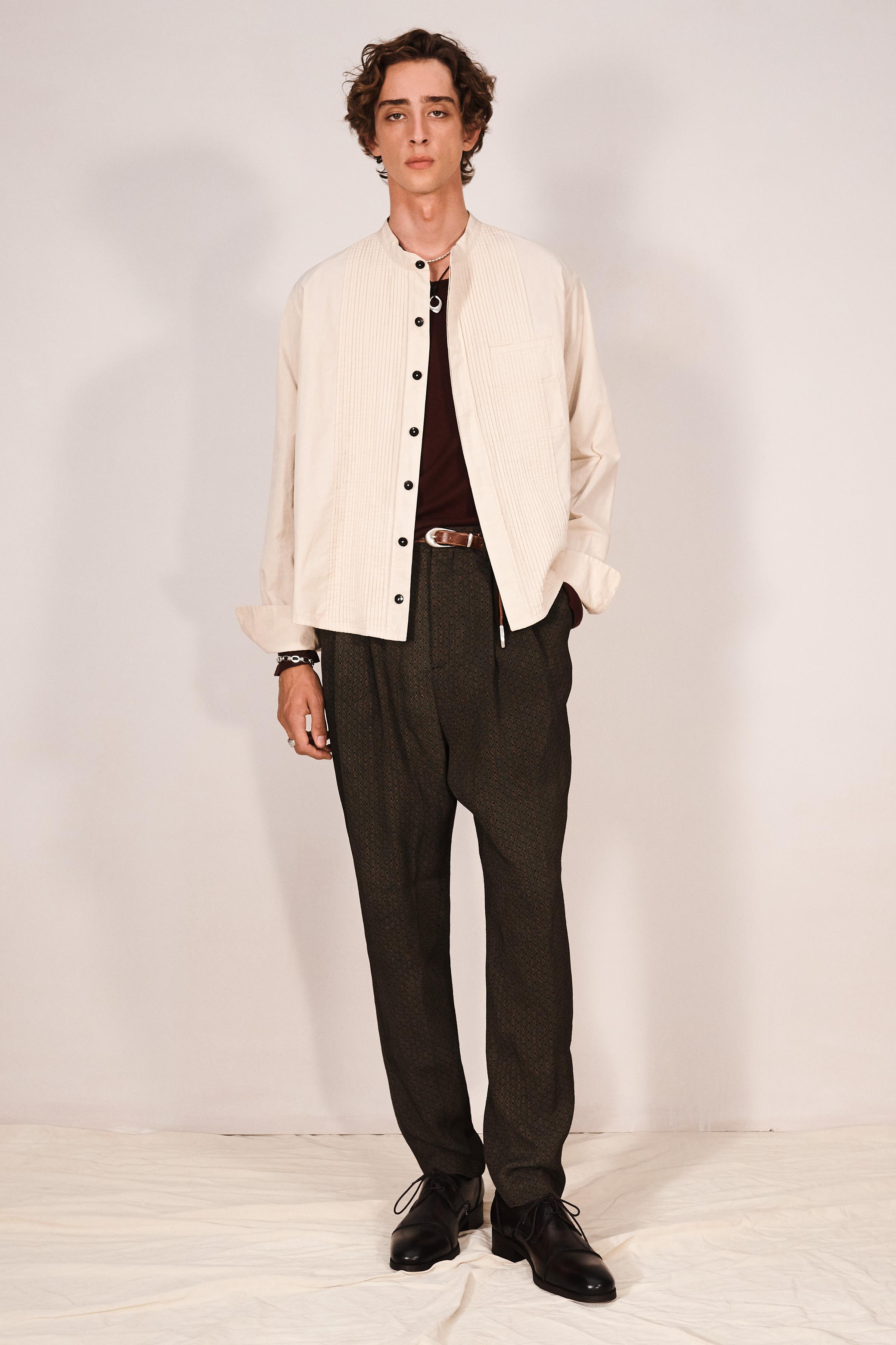 CHEMISE BOXY FIT À PLIS