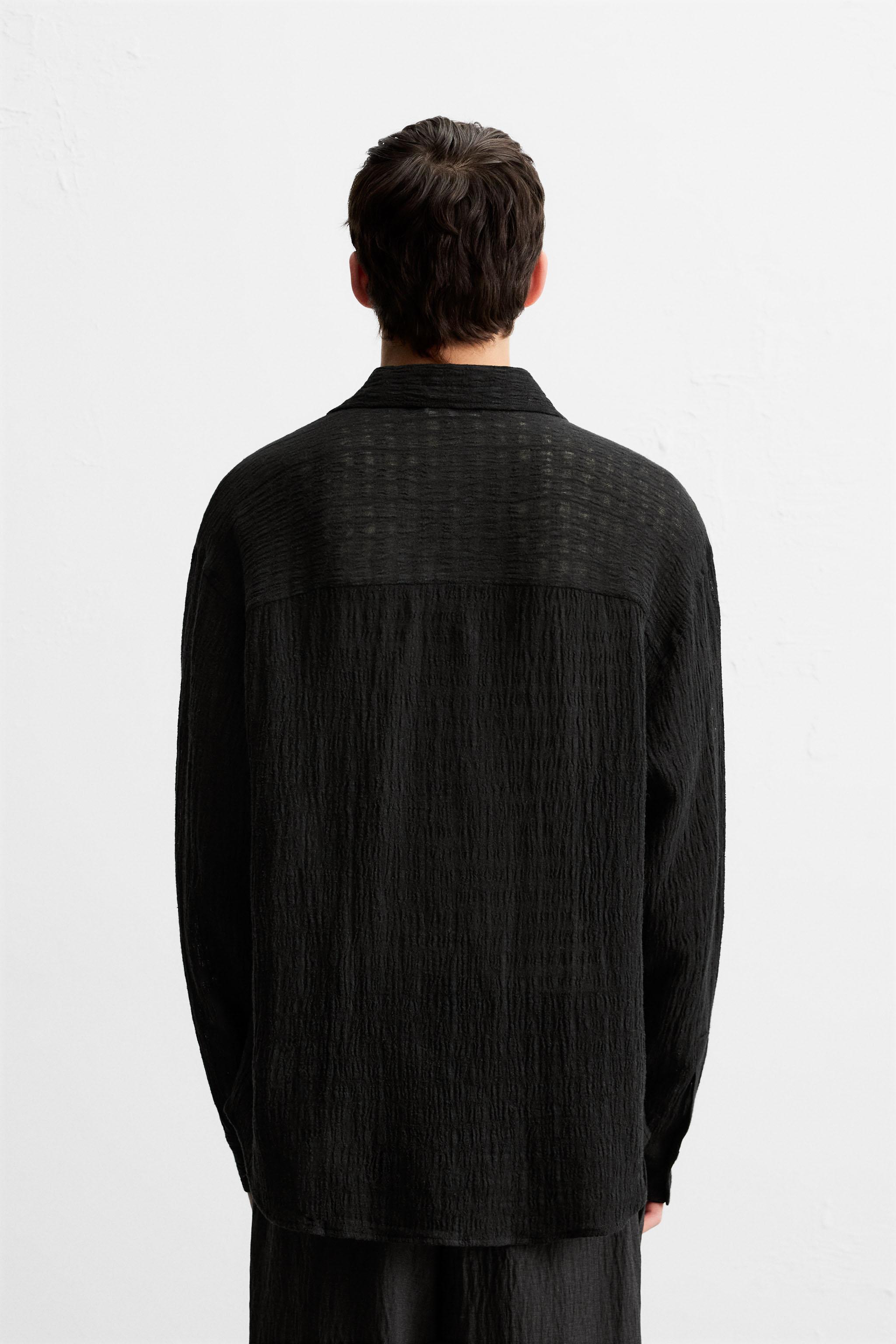 CHEMISE JACQUARD LIN - COTON