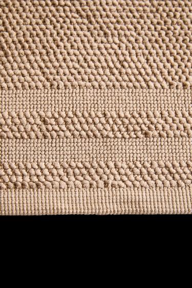 Zara NON-SLIP COTTON BATH MAT - Dark beige