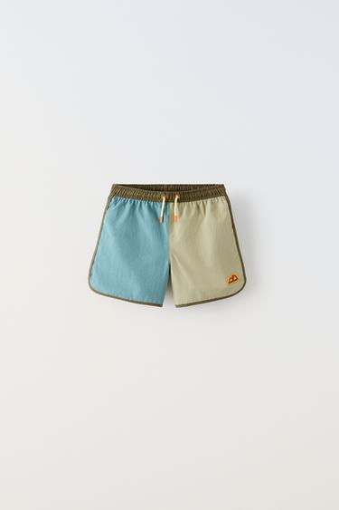 6-14 ANS/ SHORT DE BAIN SALMON RIVER - Vert de Zara - Image 0