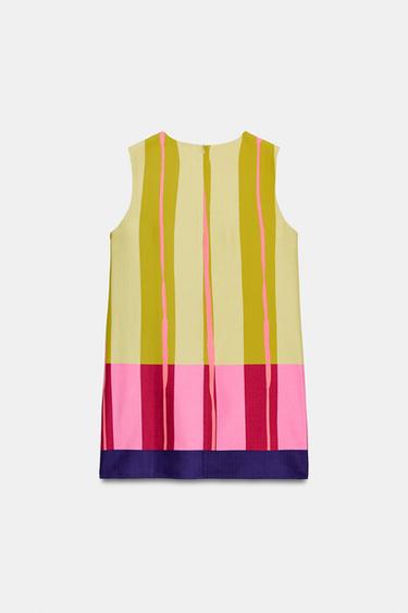 SHORT STRIPED DRESS - Multicoloured by Zara - Image 7
