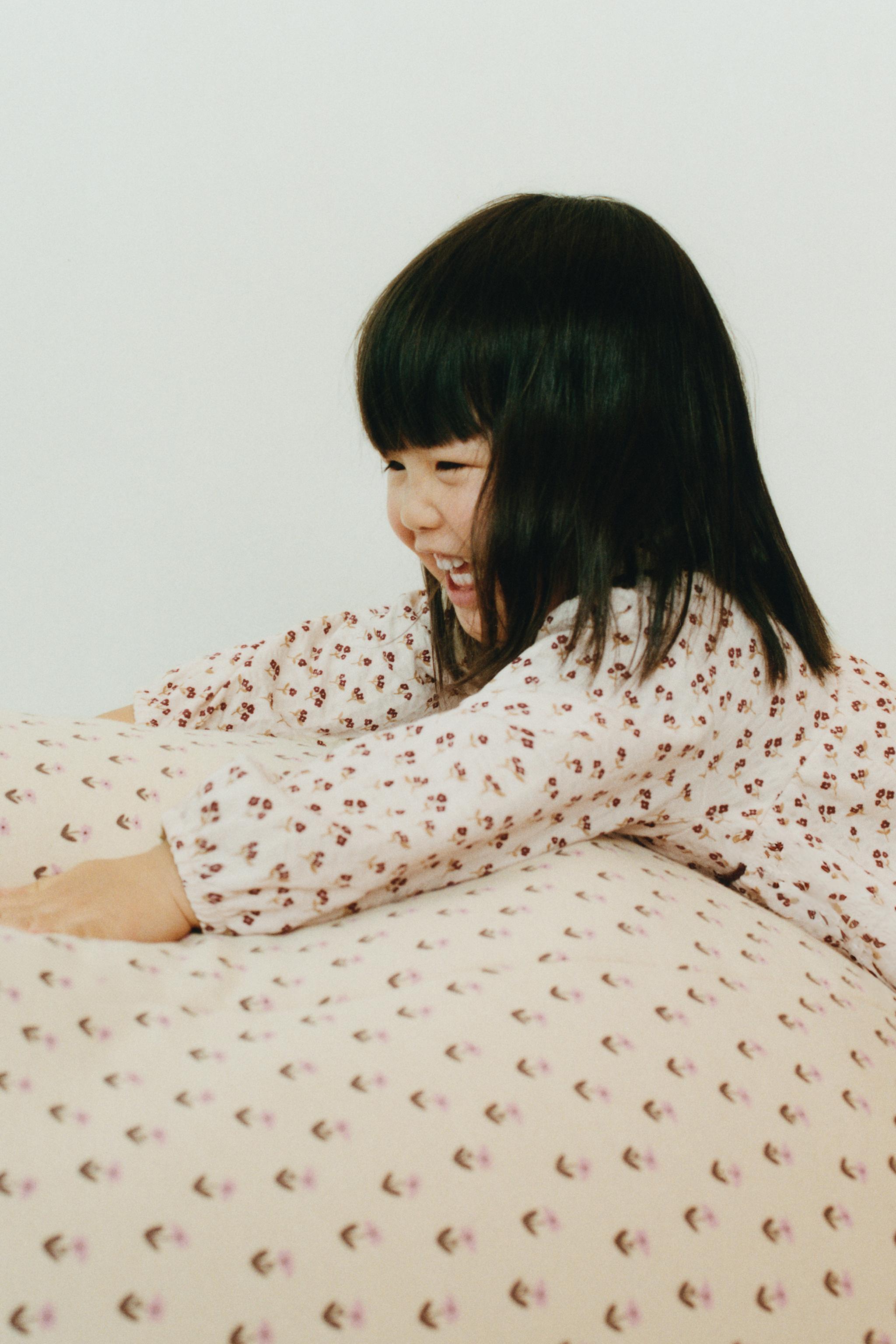 FLORAL TEXTURED PANEL DRESS