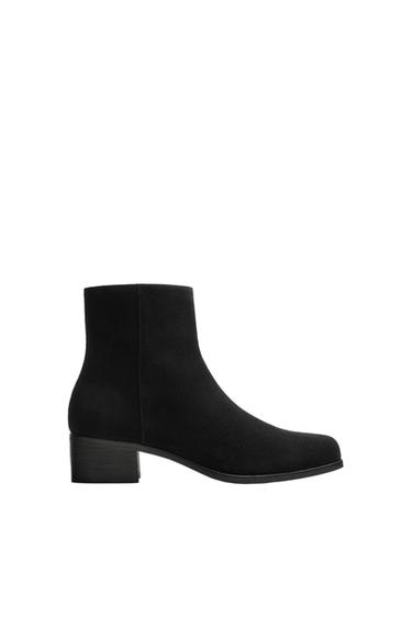 LEATHER HEELED LIMITED EDITION BOOTS - Black by Zara