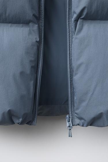 MANTEAU MATELASSÉ IMPERMÉABLE - Bleu clair de Zara - Image 7