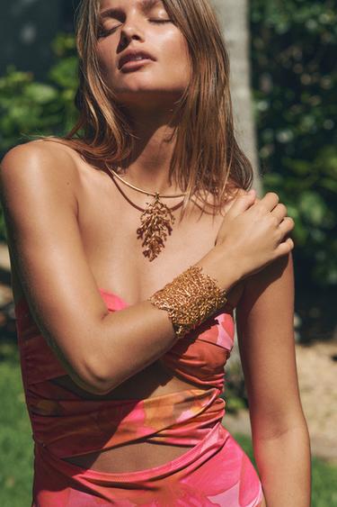 CORAL CHOKER NECKLACE - Golden by Zara - Image 0