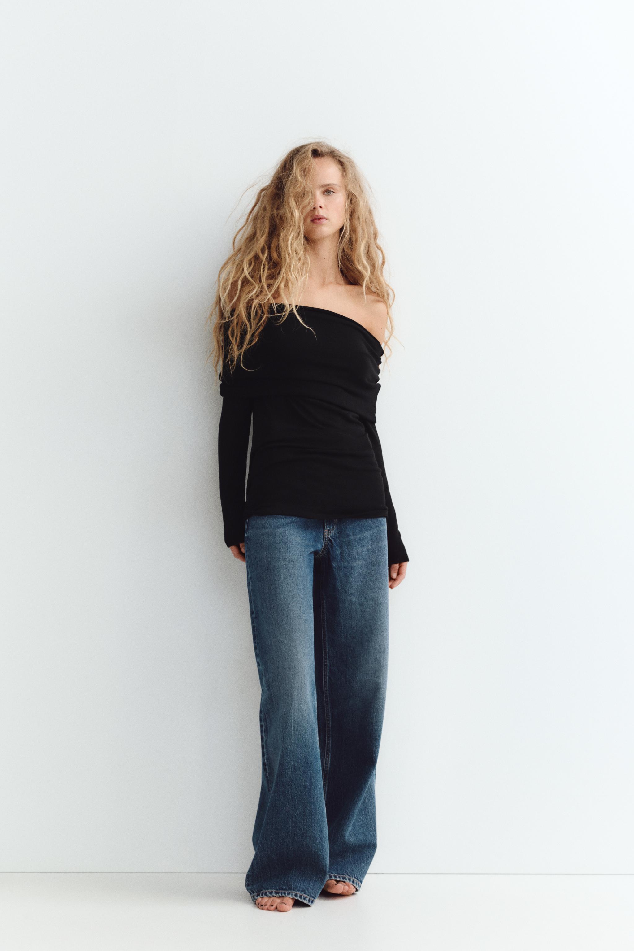 TOP SOFT DRAPÉ ÉPAULES DÉNUDÉES