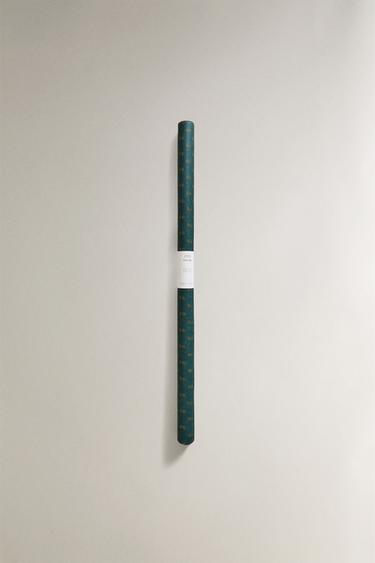 PAPEL PRESENTES FLORES GLITTER NATAL - Verde da Zara - Imagem 0