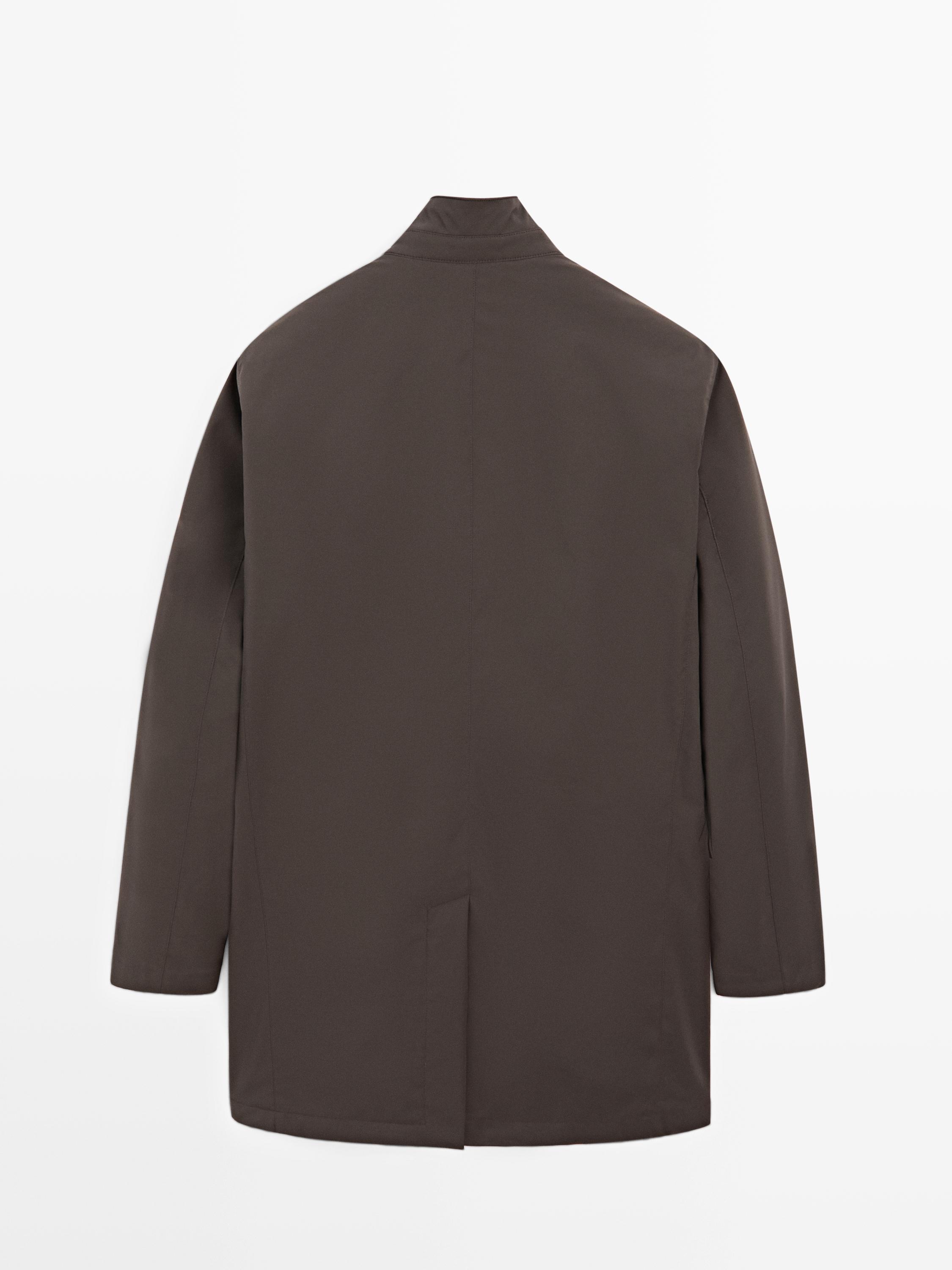 Mid-length water-repellent puffer jacket