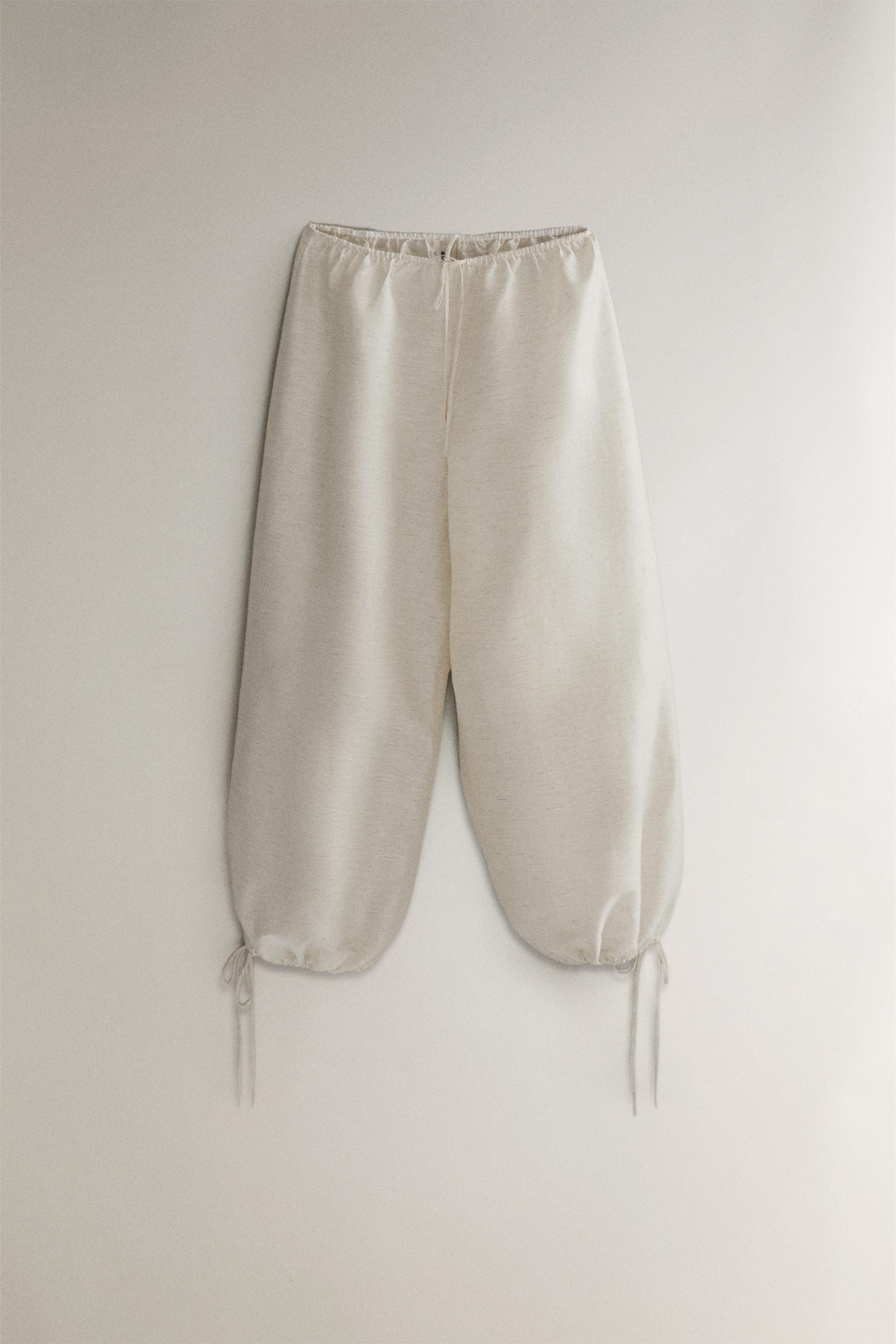 PANTALON BOUFFANT LIN
