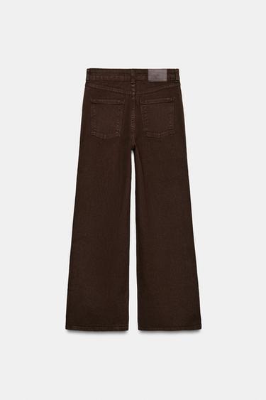 JEAN Z1975 JUPE-CULOTTE TAILLE HAUTE CONFORT - Marron de Zara