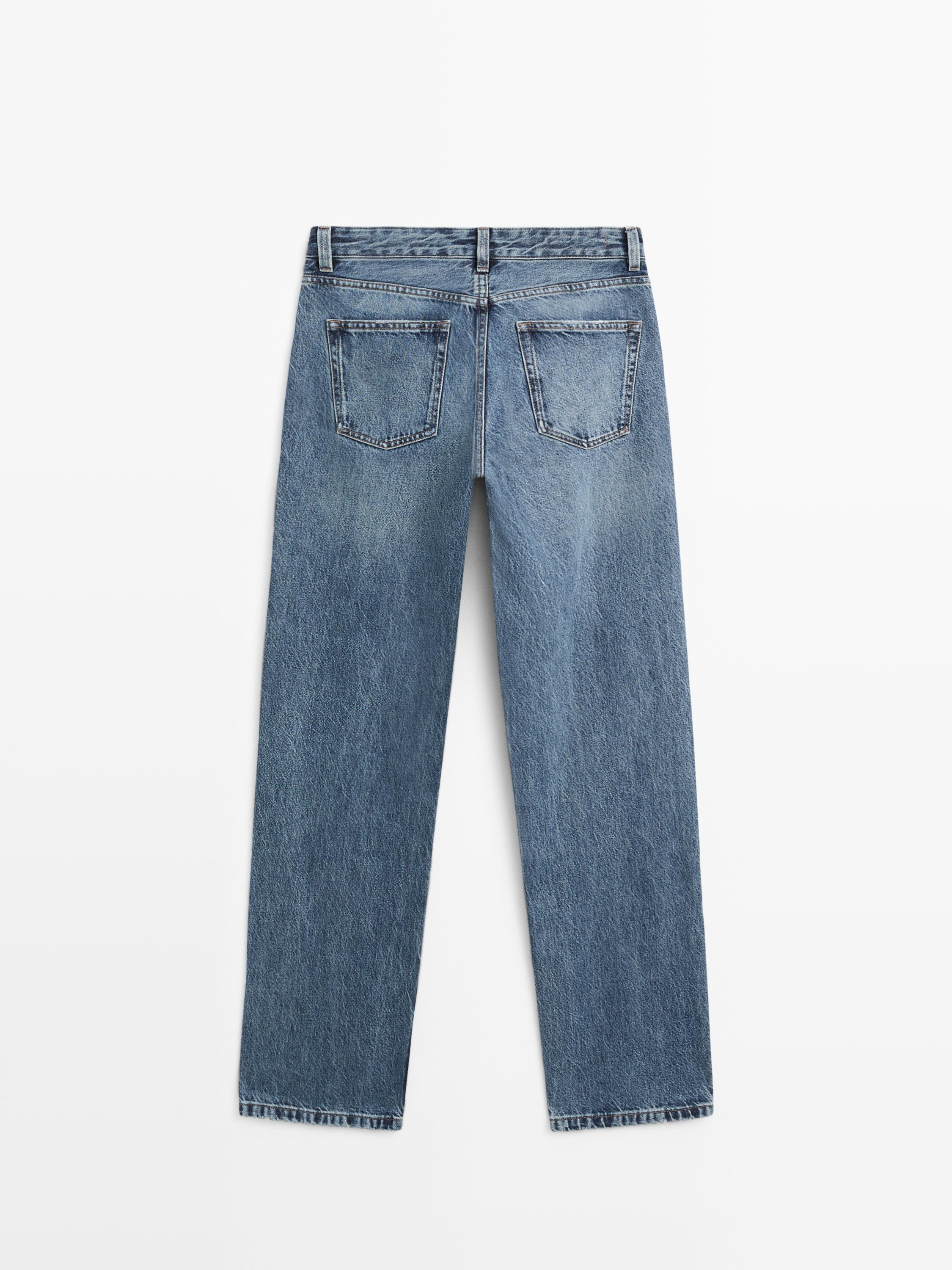 Jean straight mid-rise