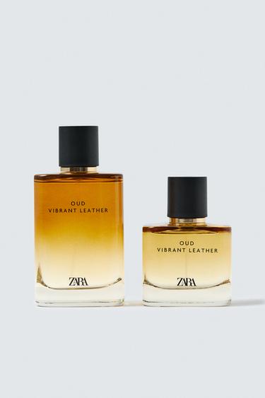 Zara 沉香木 VIBRANT LEATHER 香水套裝 100 毫升 (3.4 液量盎司) + 60 毫升 (2.03 液量盎司) - 明淺棕色