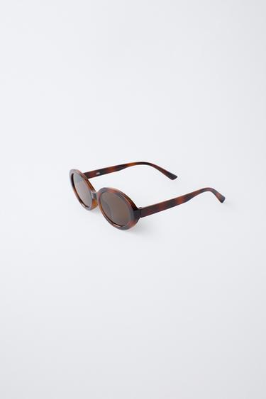 LUNETTES DE SOLEIL OVALES - Marron de Zara - Image 1